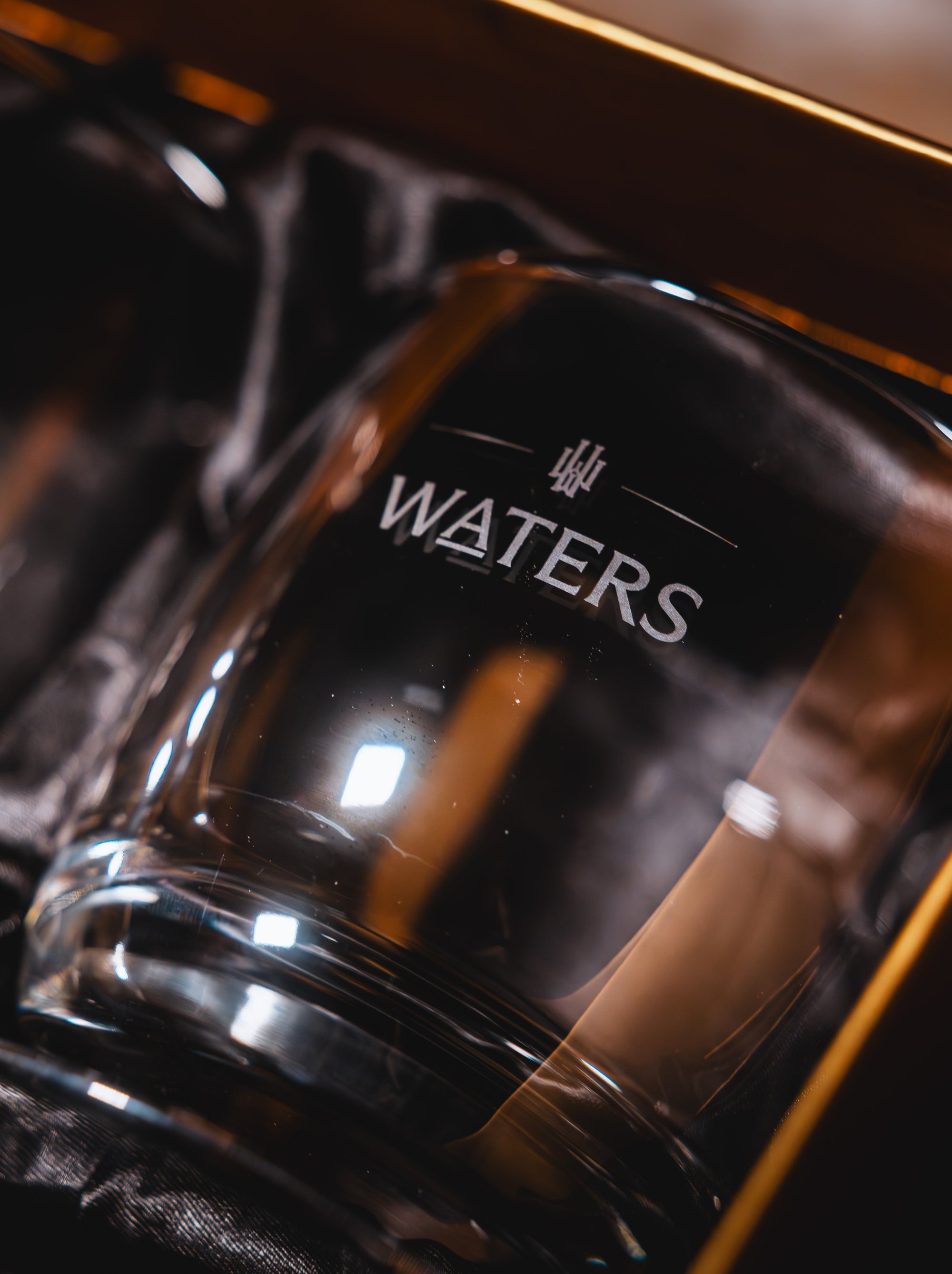 Boxed Set of Four Crystal Whisky Glasses